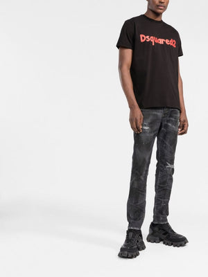 DSQUARED2 Black 5 Pocket Pants for Men - FW22 Collection