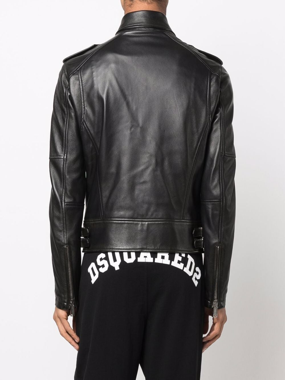 DSQUARED2 Sleek Moto Leather Jacket