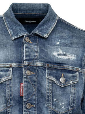 DSQUARED2 Men's Distressed Denim Jacket