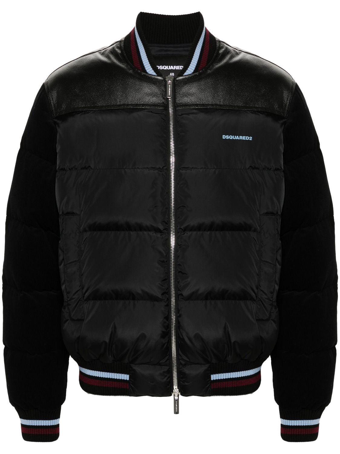 DSQUARED2 Mixed Puffer Bomber Jacket for Men