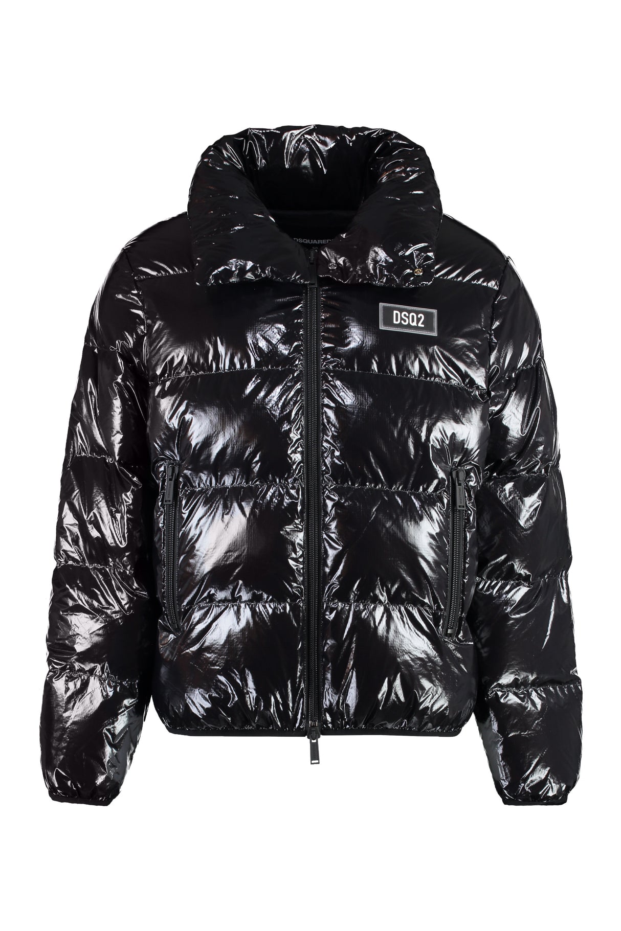 DSQUARED2 Glossy Nylon Down Jacket with Pockets for Men