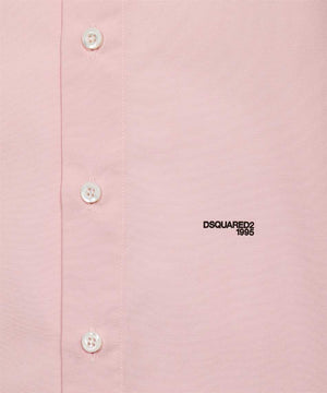 DSQUARED2 Men's Pink Cotton Shirt for SS23 Collection