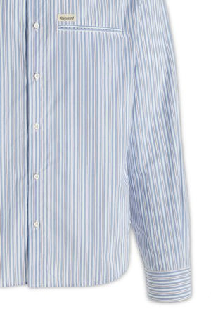 DSQUARED2 Refined Striped Cotton Shirt with Logo Detail for Men