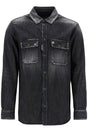 DSQUARED2 Relaxed Fit Black Cotton Shirt with Contrast Stitching