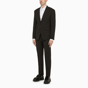DSQUARED2 Dark Grey Single-Breasted Wool Suit for Men