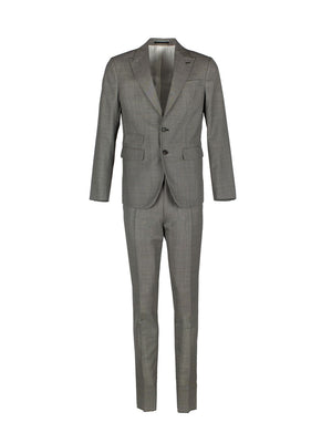 DSQUARED2 Gray Houndstooth Single-Breasted Suit for Men