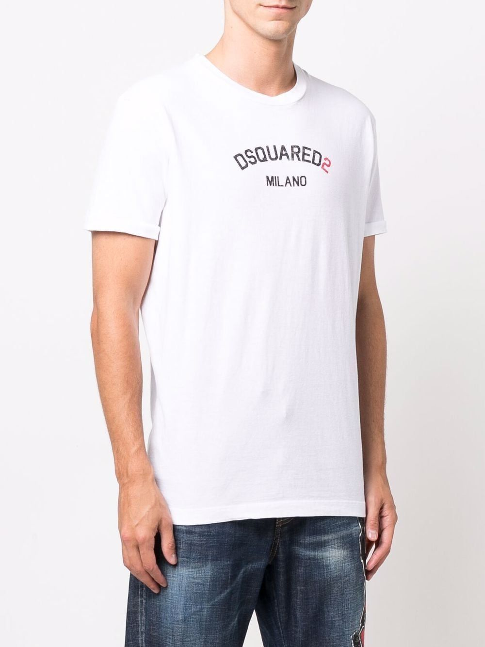 DSQUARED2 Men's White T-Shirt for FW23 Collection