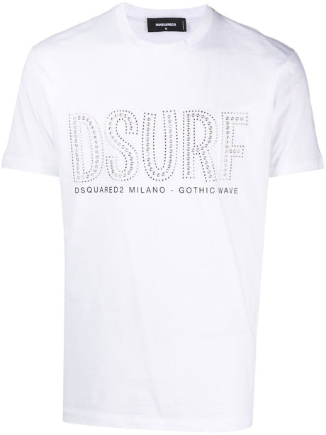 DSQUARED2 Men's White Graphic Tee for SS23 Collection