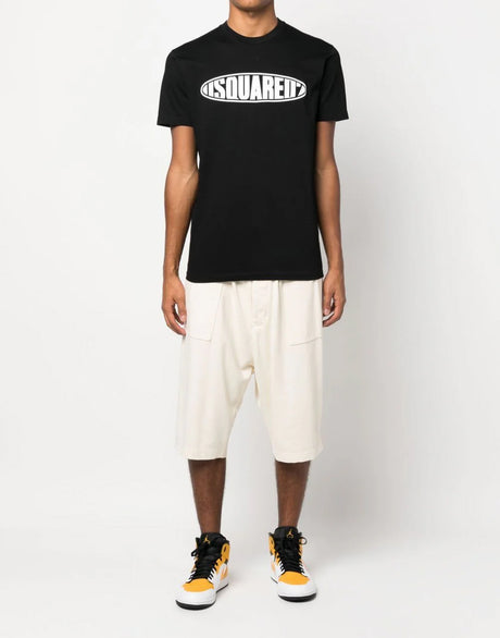 DSQUARED2 Surf Board Logo T-Shirt - Short Sleeve - FW24