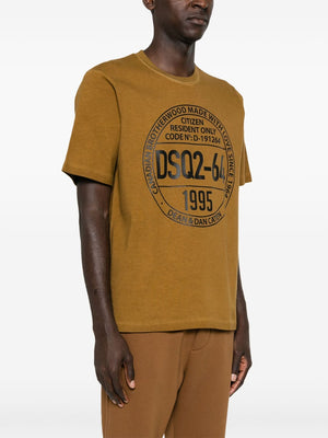 DSQUARED2 Logo-Print Cotton Blend T-Shirt for Men - FW24 Collection