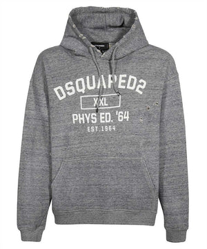 Men's Distressed Grey Cotton Hoodie for SS23