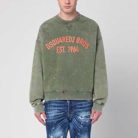 DSQUARED2 Washed Sweatshirt with Logo for Men