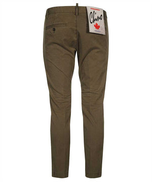 DSQUARED2 Men's Brown Cotton Chino Trousers for SS24