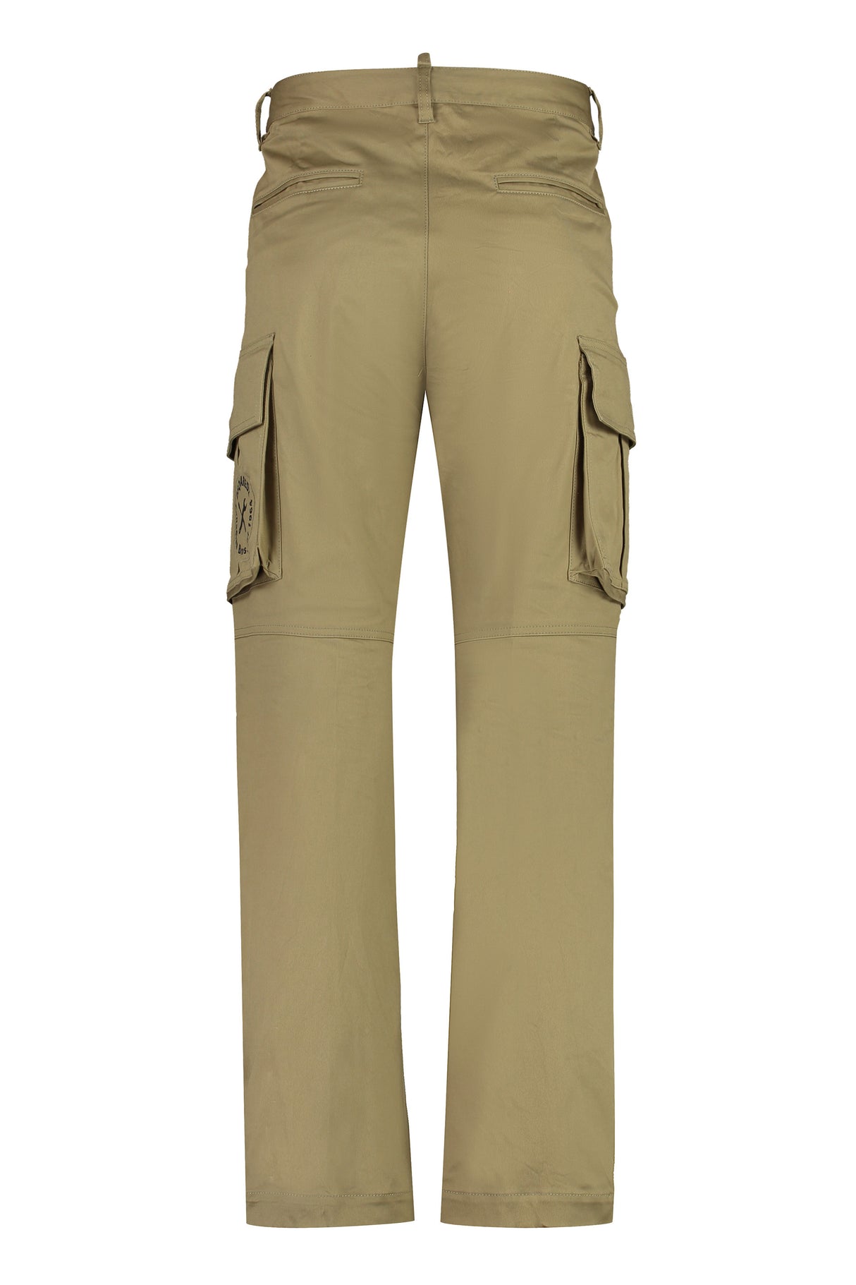 男士棕色工装裤-多用口袋，弹力牛仔，常规版型