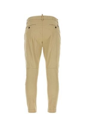 DSQUARED2 Refined Tan Wool-Blend Chinos