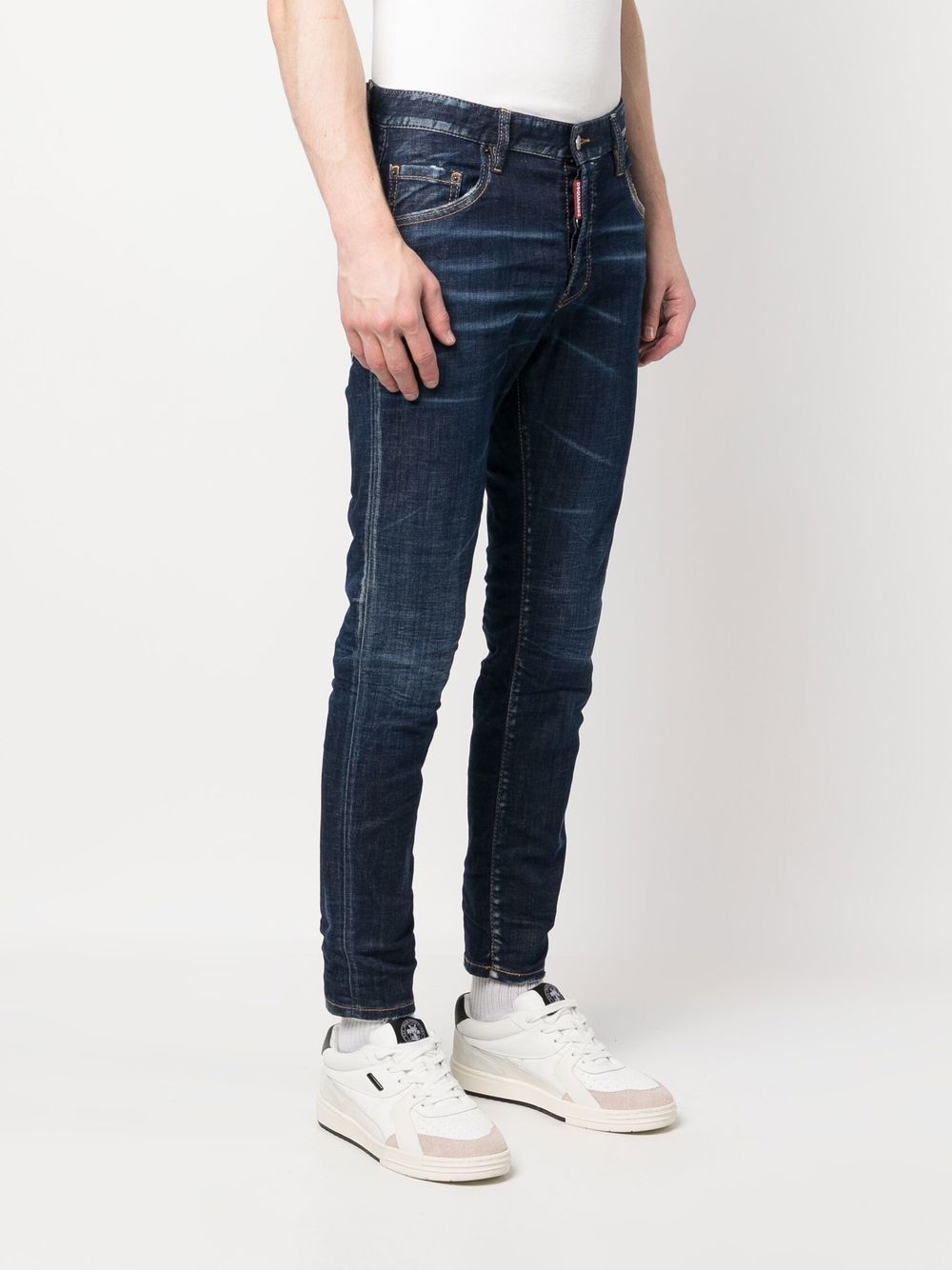 DSQUARED2 Navy Blue 5-Pocket Pants for Men - SS23 Collection