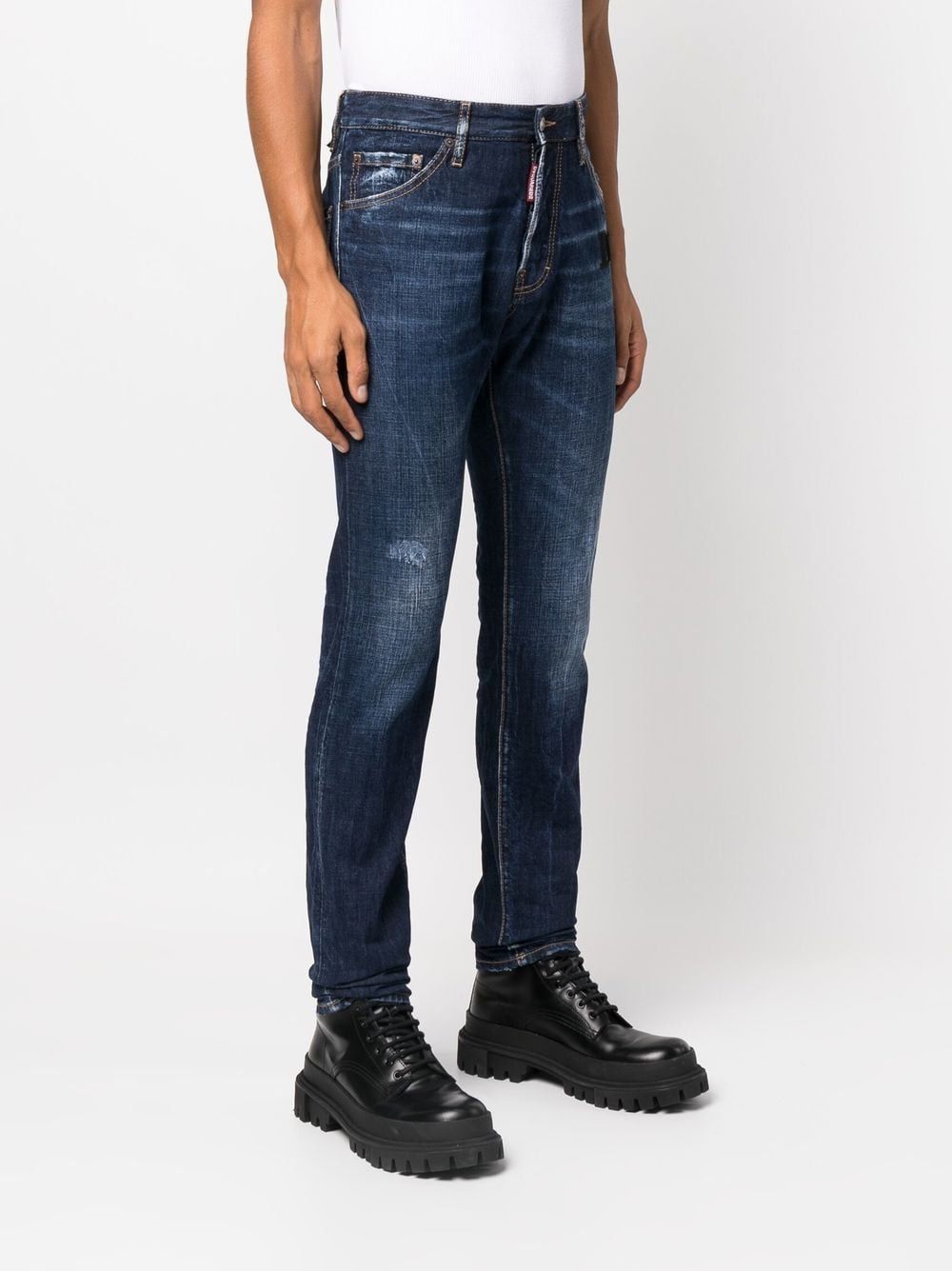 DSQUARED2 Blue Navy 5-Pocket Pants for Men - SS23 Collection