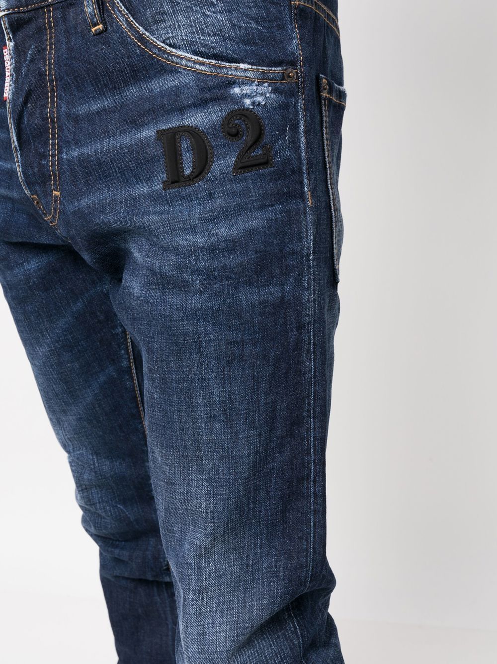 DSQUARED2 Blue Navy 5-Pocket Pants for Men - SS23 Collection