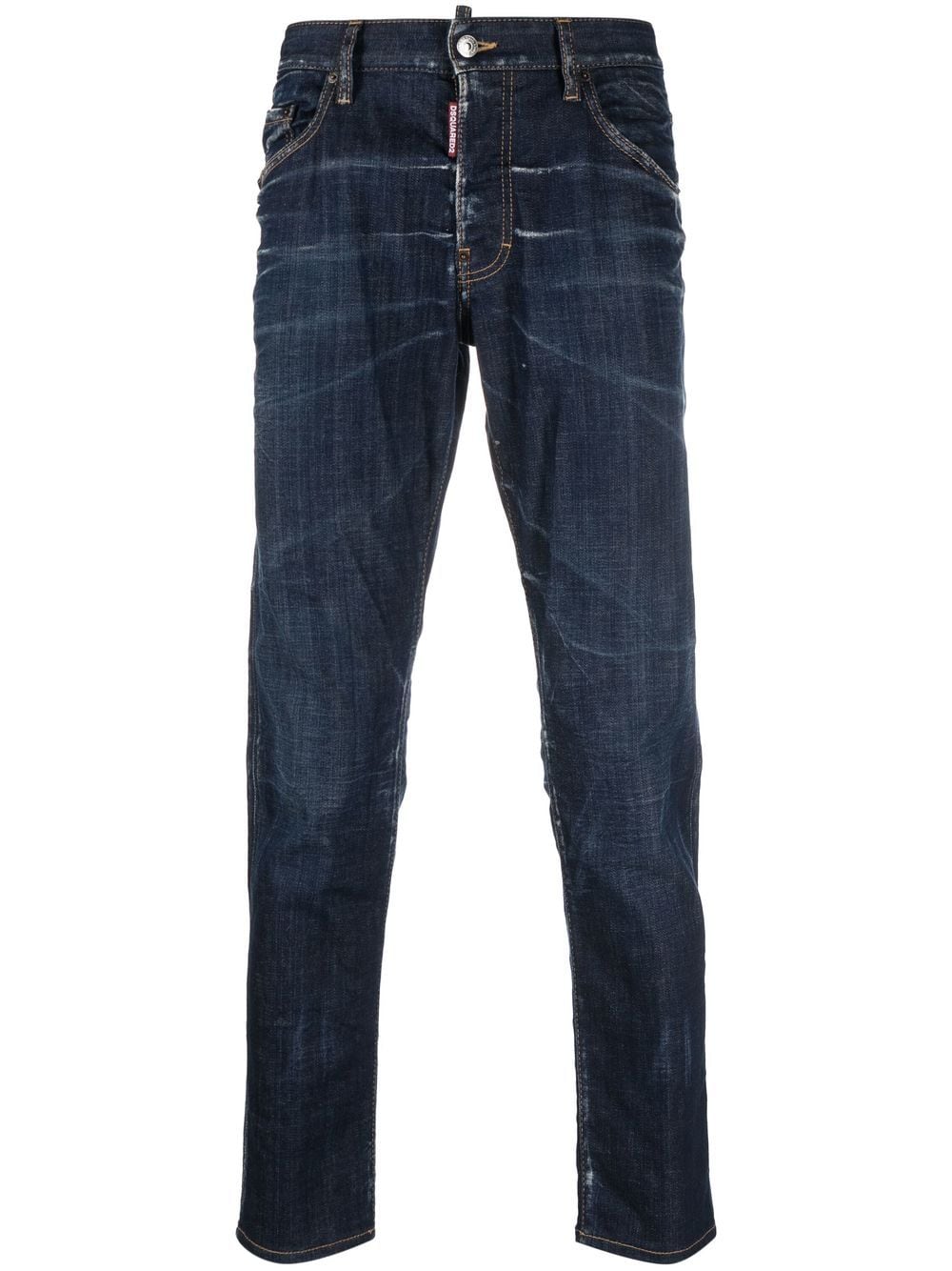 DSQUARED2 Bleached Skinny Jeans for Men - FW24 Collection