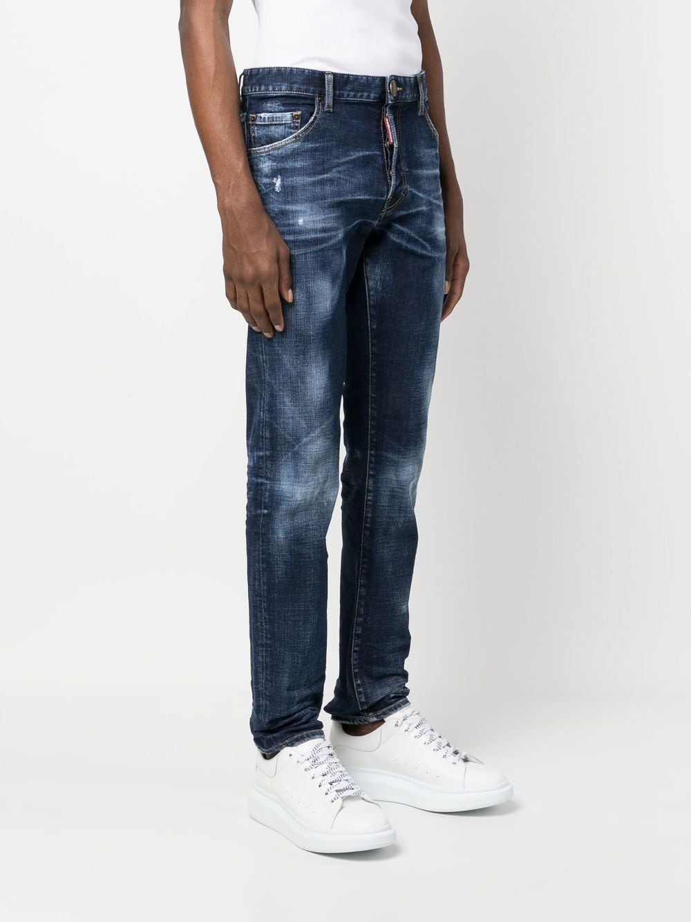 DSQUARED2 23FW Men's Denim Straight Pants in Blue