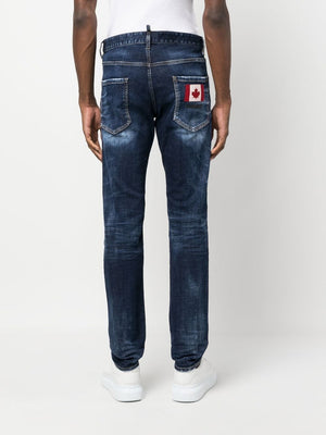 DSQUARED2 23FW Men's Denim Straight Pants in Blue