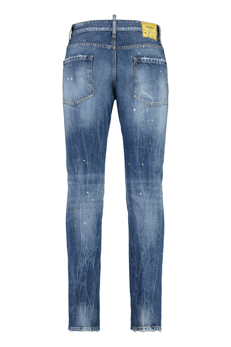 DSQUARED2 Men's Worn-Out Effect 5-Pocket Jeans in Denim for FW23
