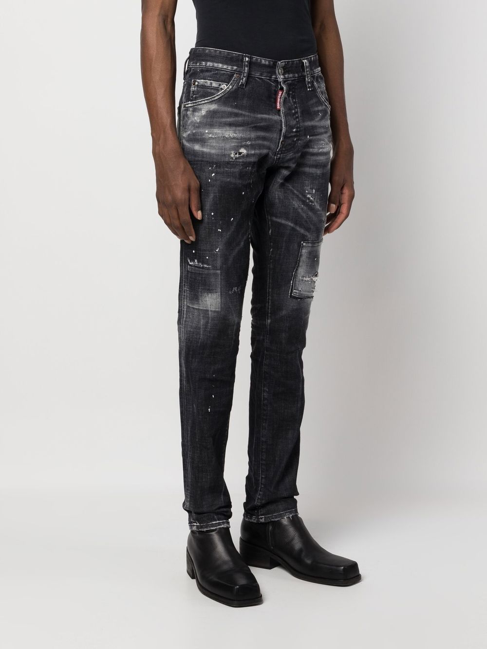 DSQUARED2 Modern and Distinctive 1964 Black Denim Jeans