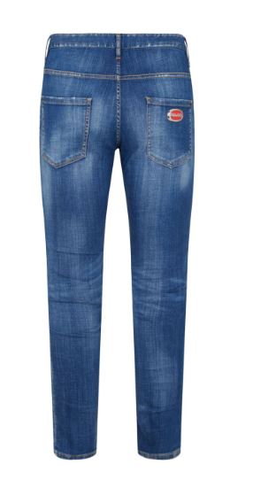 DSQUARED2 Indigo Blue Slim-Leg Jeans