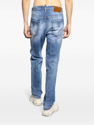 DSQUARED2 Clear Blue Classic Faded Denim Jeans