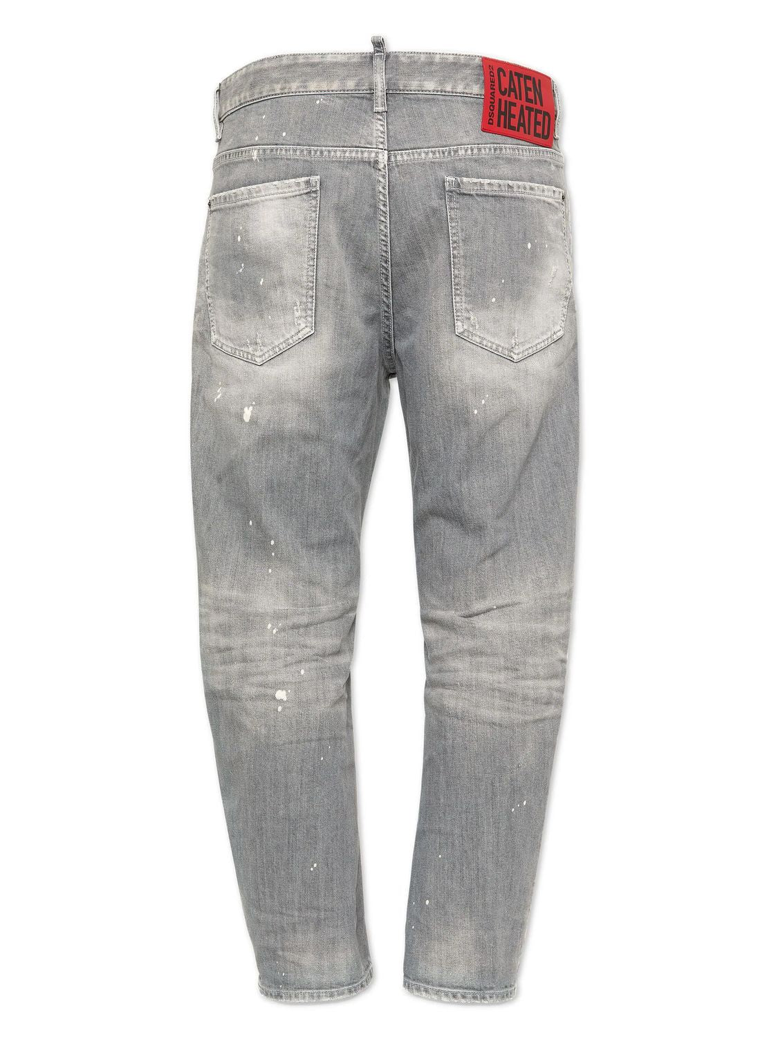 DSQUARED2 Mid-Rise Straight-Leg Jeans with Mini Logo for Men