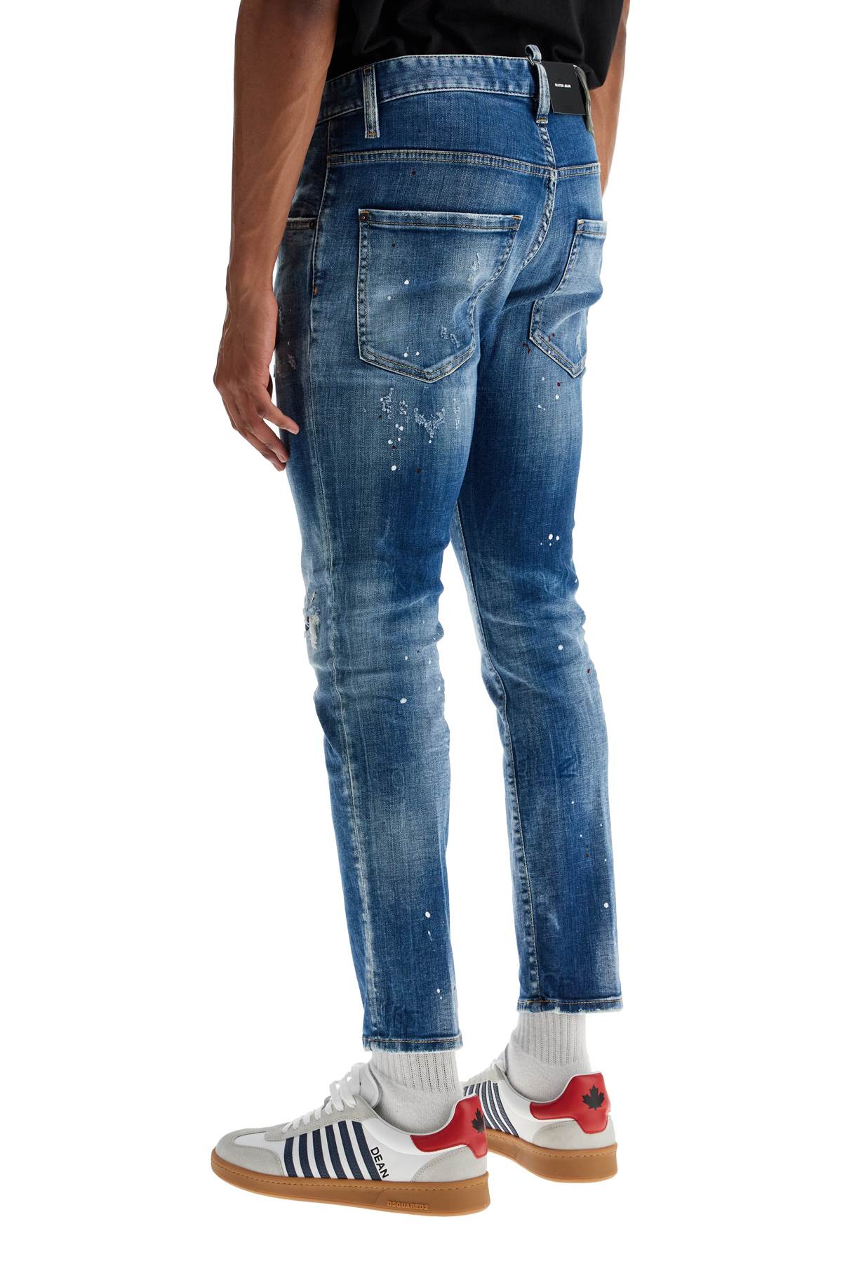 DSQUARED2 Slim Fit Used Effect Jeans - Modern Urban Style