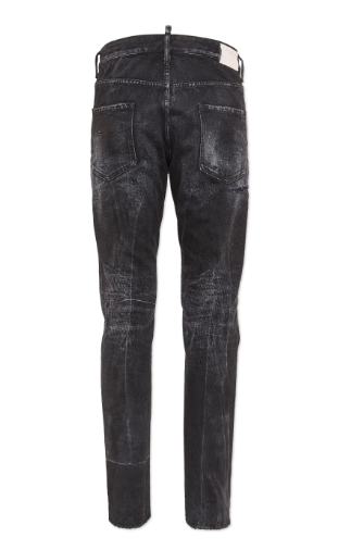 DSQUARED2 Distressed Black Skinny Denim Jeans for Men