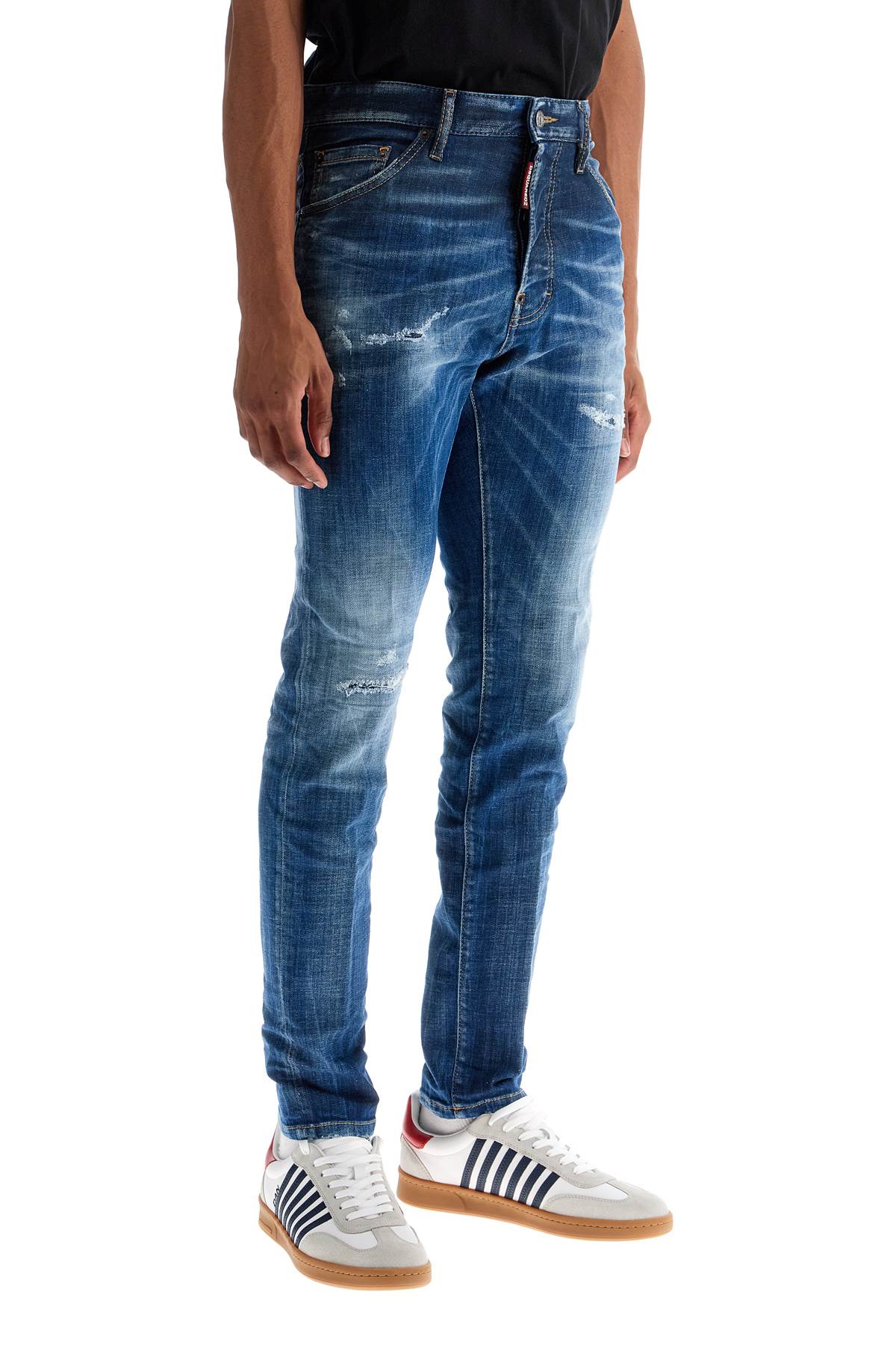 DSQUARED2 Slim Fit Worn Effect Jeans for Men