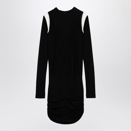 DSQUARED2 Elegant Black Mini Dress with Geometric Cut-Outs