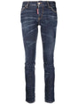 DSQUARED2 SS23 Women's 98% Cotton 2% Elastane Jeans in 470 Color