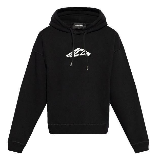 DSQUARED2 Graphic Print Drop Shoulder Hoodie