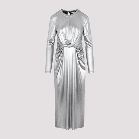 LOEWE Metallic Draped Dress for Women - SS23 Collection