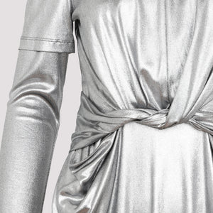 LOEWE Metallic Draped Dress for Women - SS23 Collection