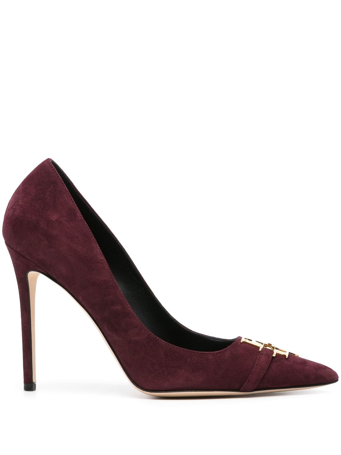 ELISABETTA FRANCHI 105mm Stylish Pointed Toe Suede Pumps