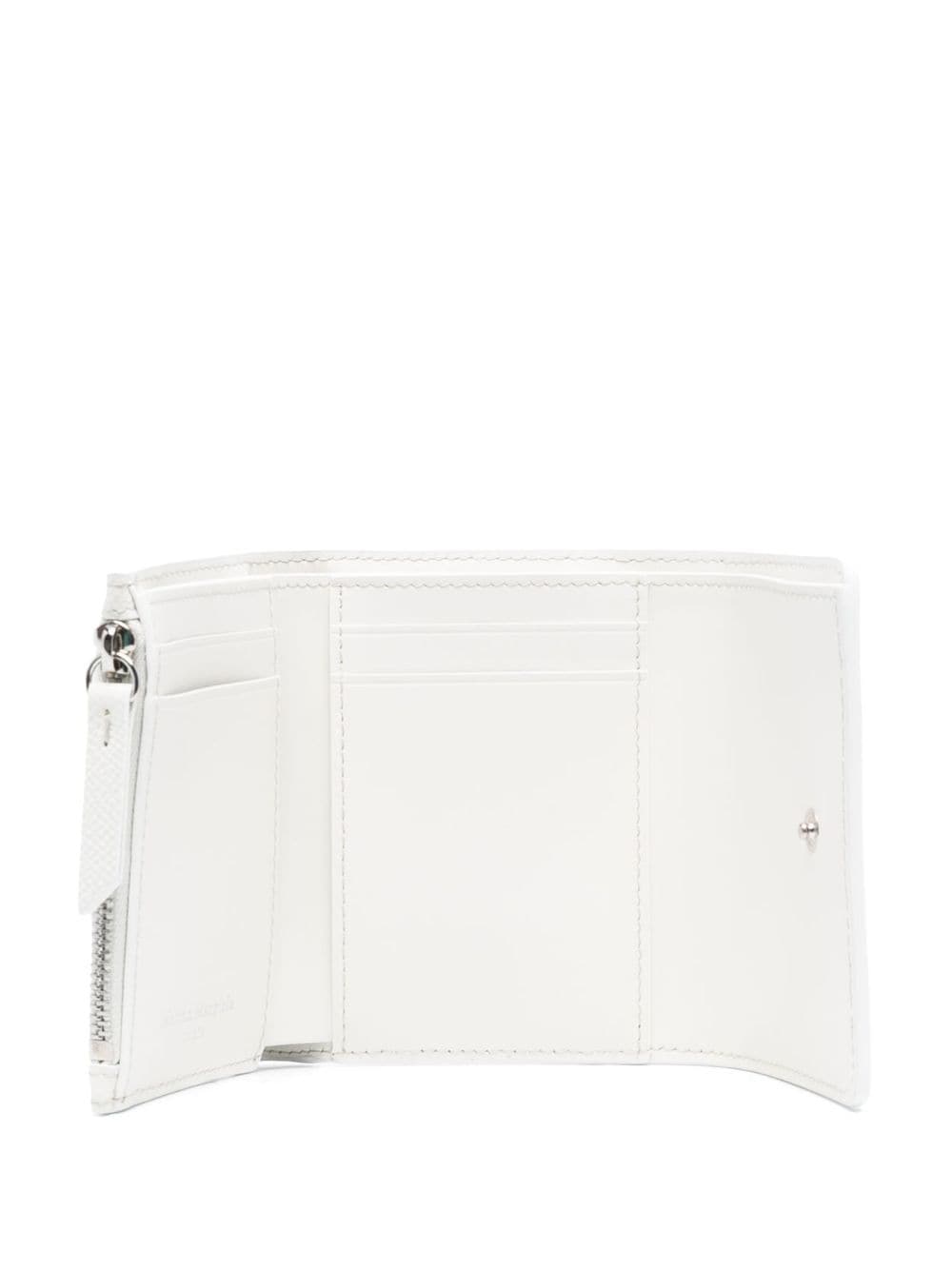 Maison Margiela Leather Trifold Wallet for Women in White