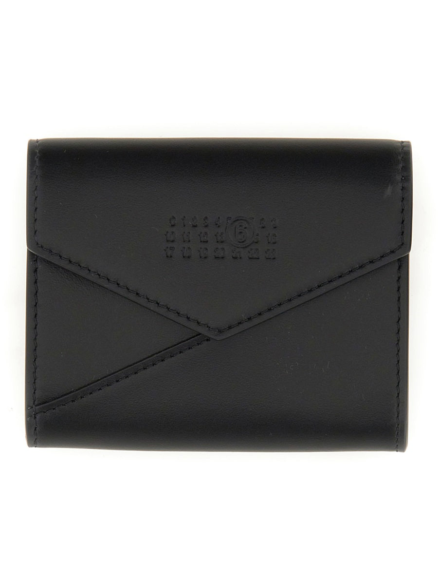 MM6 MAISON MARGIELA Mini Leather Wallet with Logo