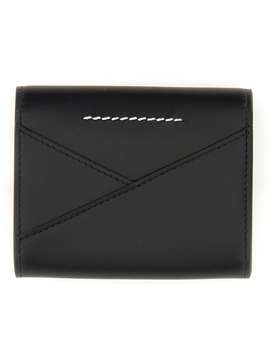 MM6 MAISON MARGIELA Mini Leather Wallet with Logo