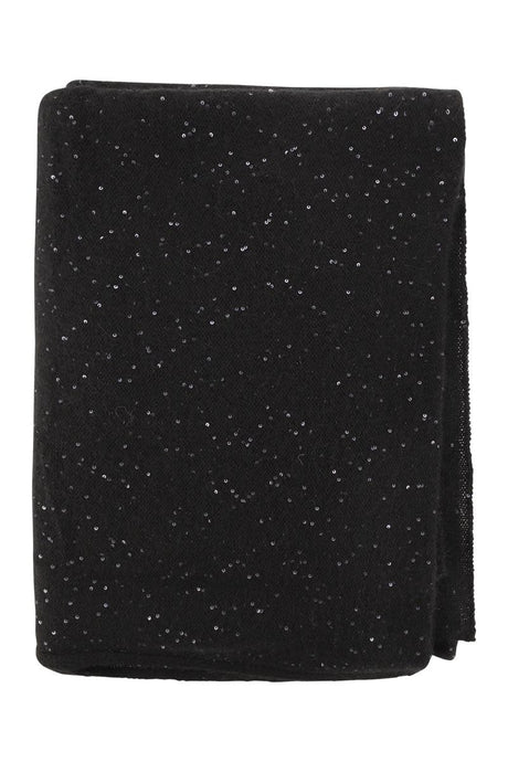 FABIANA FILIPPI SCARF WITH MICRO SEQUINS