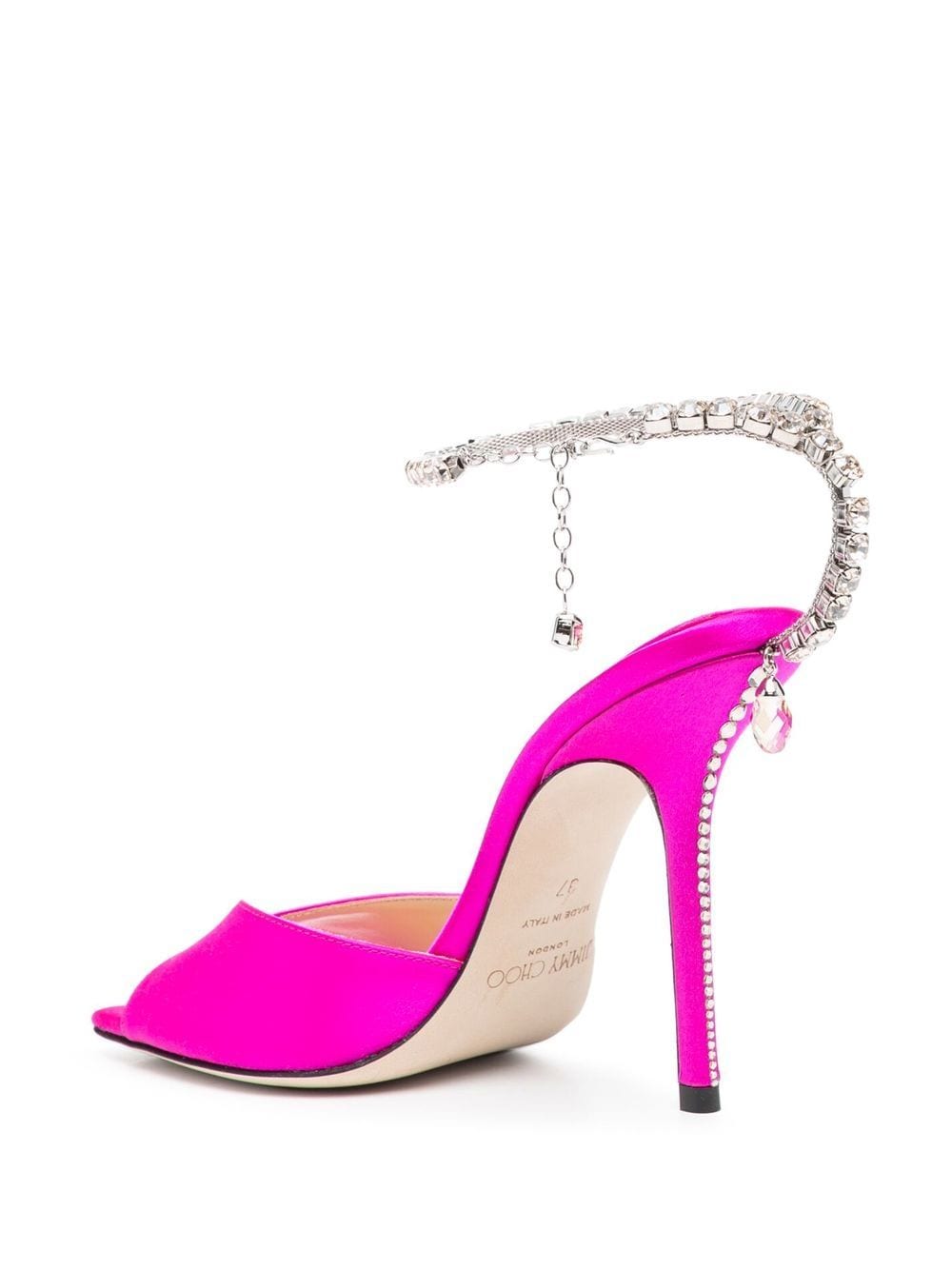 Fuchsia Rhinestone Sandals for Women by Jimmy Choo