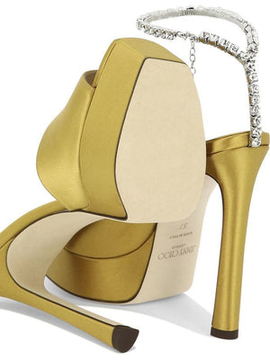 JIMMY CHOO Sunflower Crystal Sandals for Women