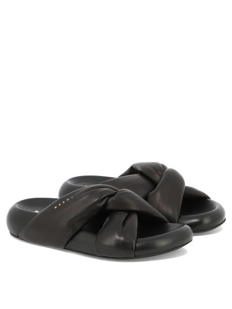 MARNI Twisted Cross-Over Sandals - SS24 Collection
