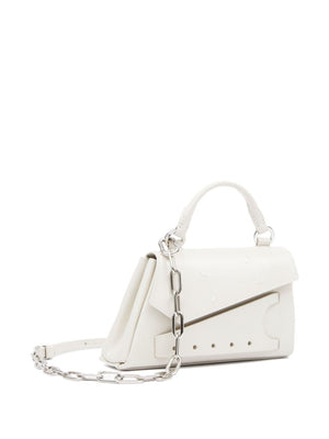 Maison Margiela Off-White Calfskin Top-Handle Handbag for Women (SS24)