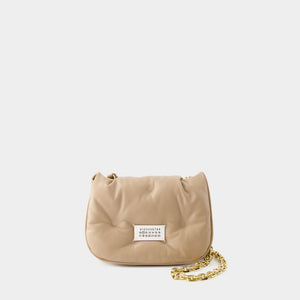 MAISON MARGIELA Glam Slam Tan Flap Mini Crossbody - Unisex SS24