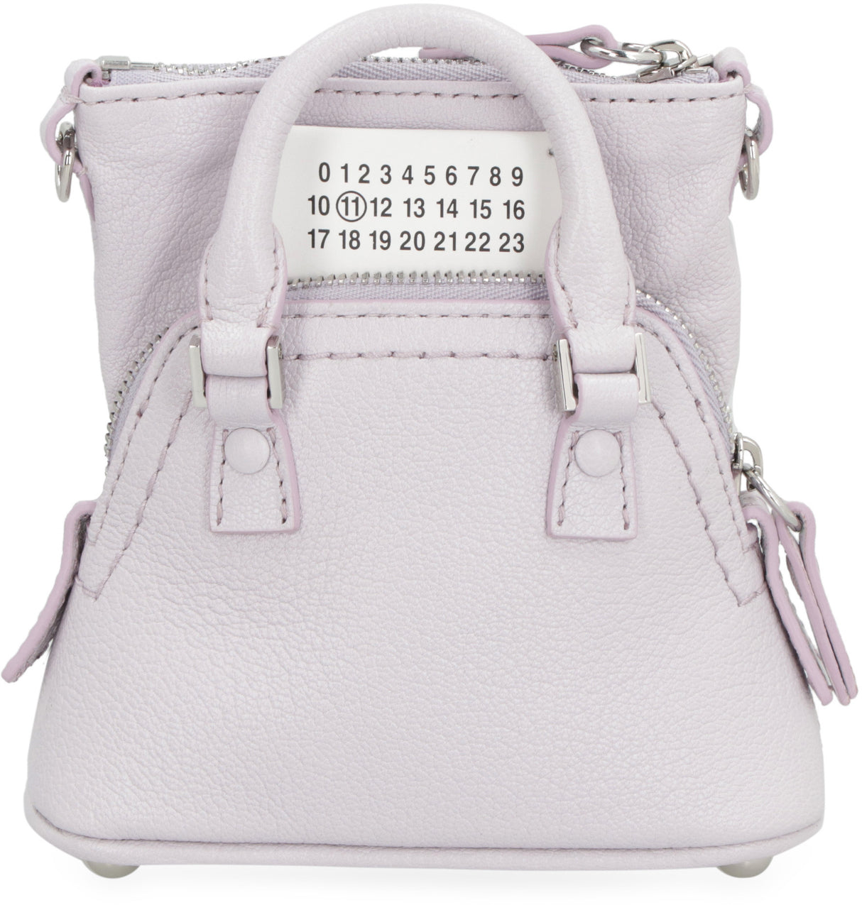 MAISON MARGIELA Luxurious Lilac Leather Crossbody Handbag for the Fashion-Forward Man