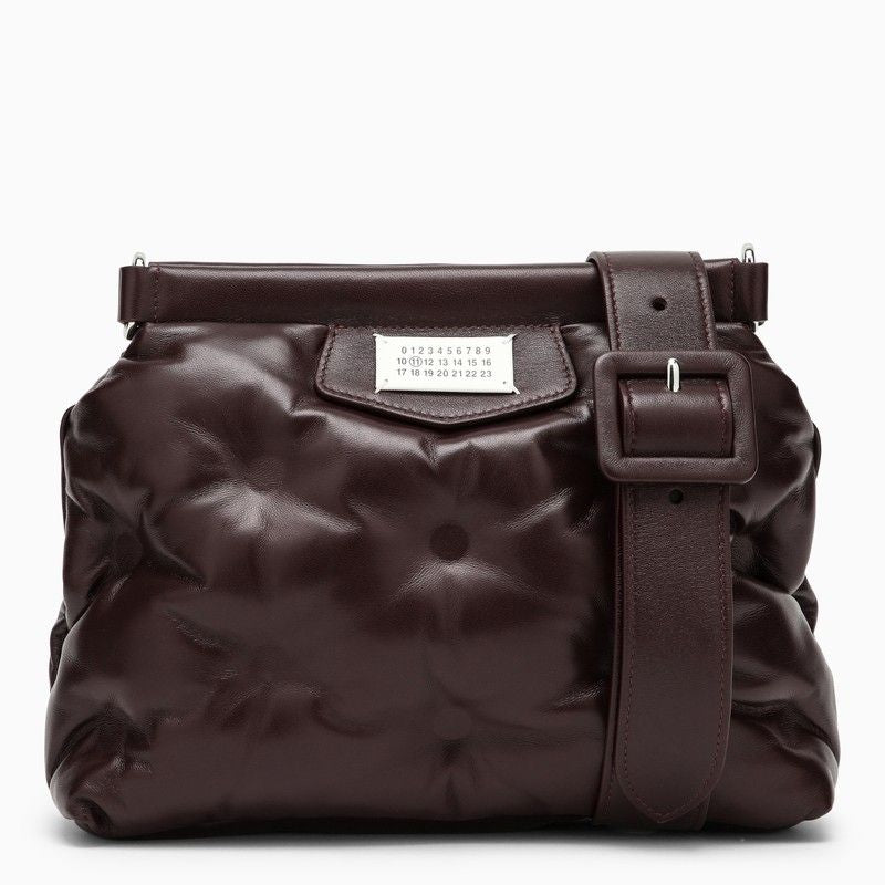 Quilted Leather Bordeaux Handbag - SS24 Collection